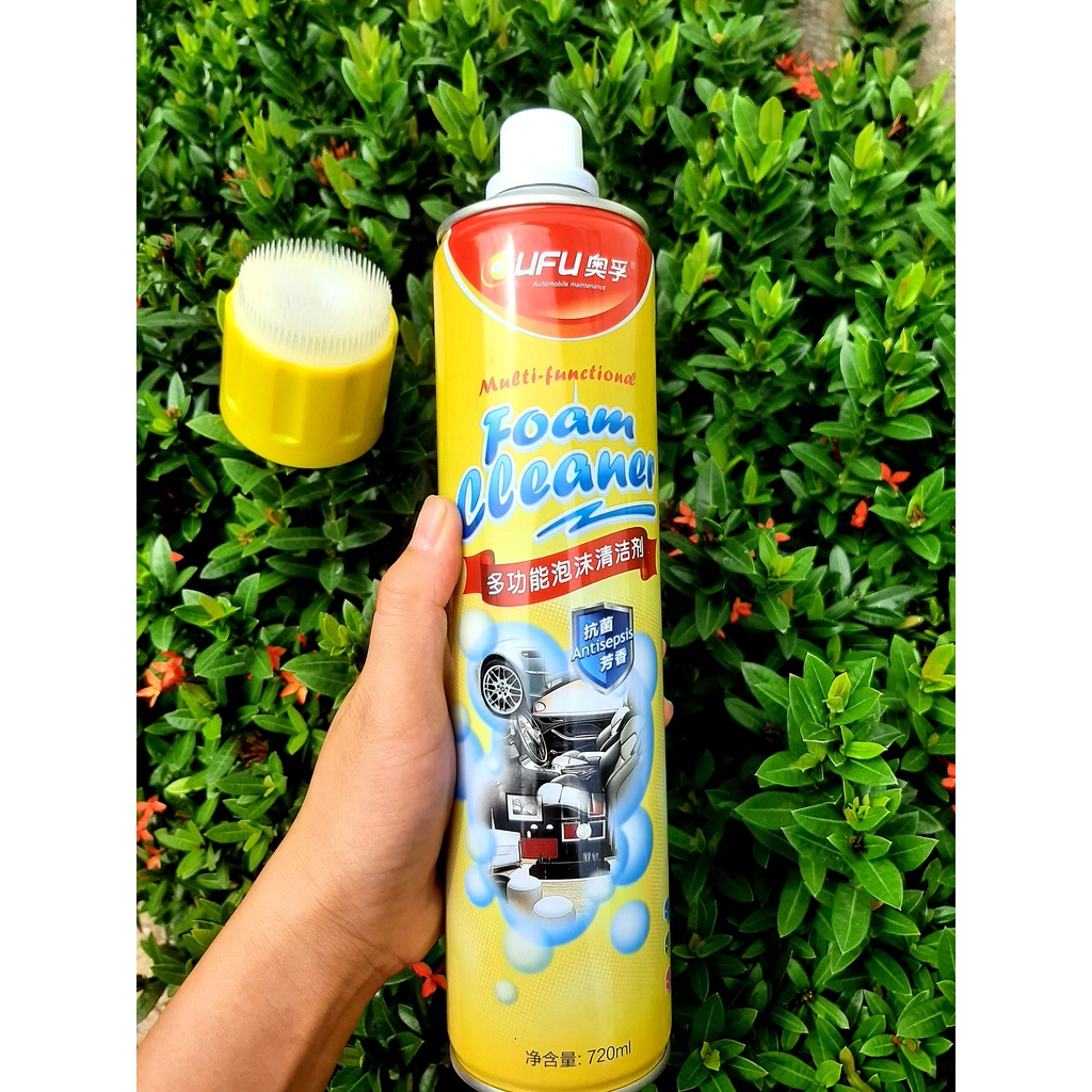 Chai Xịt Tẩy Rửa Vệ Sinh Ghế Da, Nội Thất Ô Tô, Túi Xách, Vệ Sinh Kim Loại Và Dụng Cụ Bếp OUFU