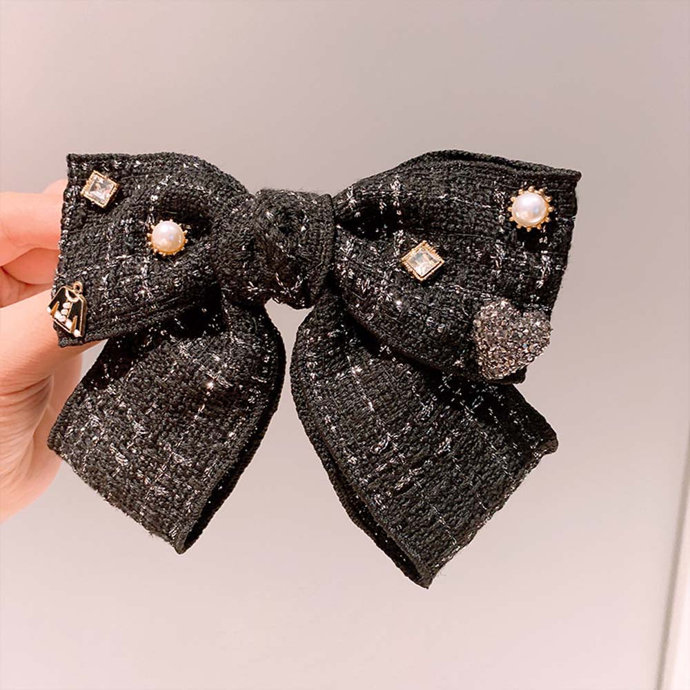 Kẹp Tóc Nơ Đính Đá Xinh Xắn Cho Nữ