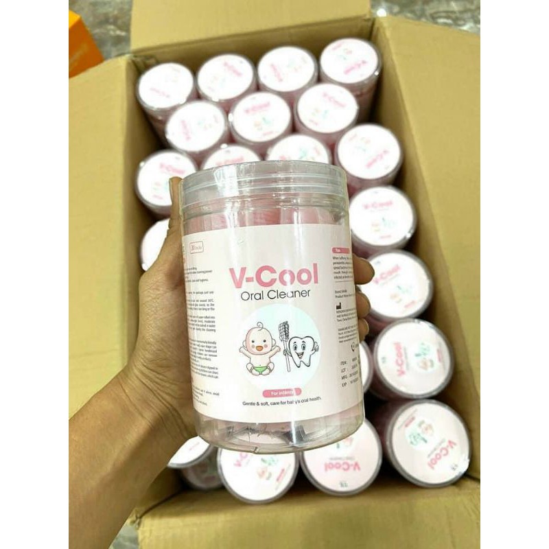 combo tưa vcool, khăn sữa cho bé