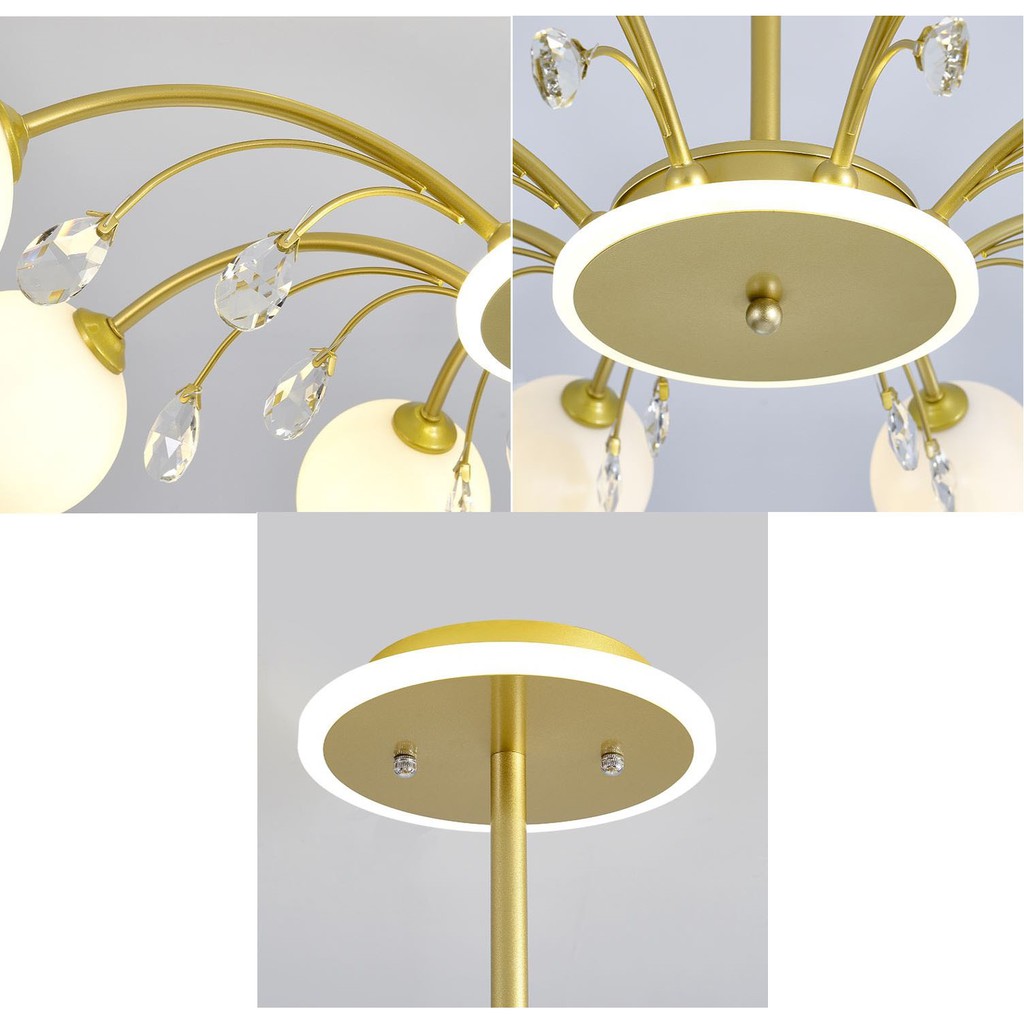 Đèn chùm EMUL đẳng cấp trang trí nhà cửa hiện đại - kèm bóng LED chuyên dụng.