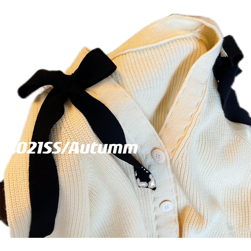 Áo dệt kim nữ tay dài cổ chữ V thời trang Hàn Quốc | BigBuy360 - bigbuy360.vn