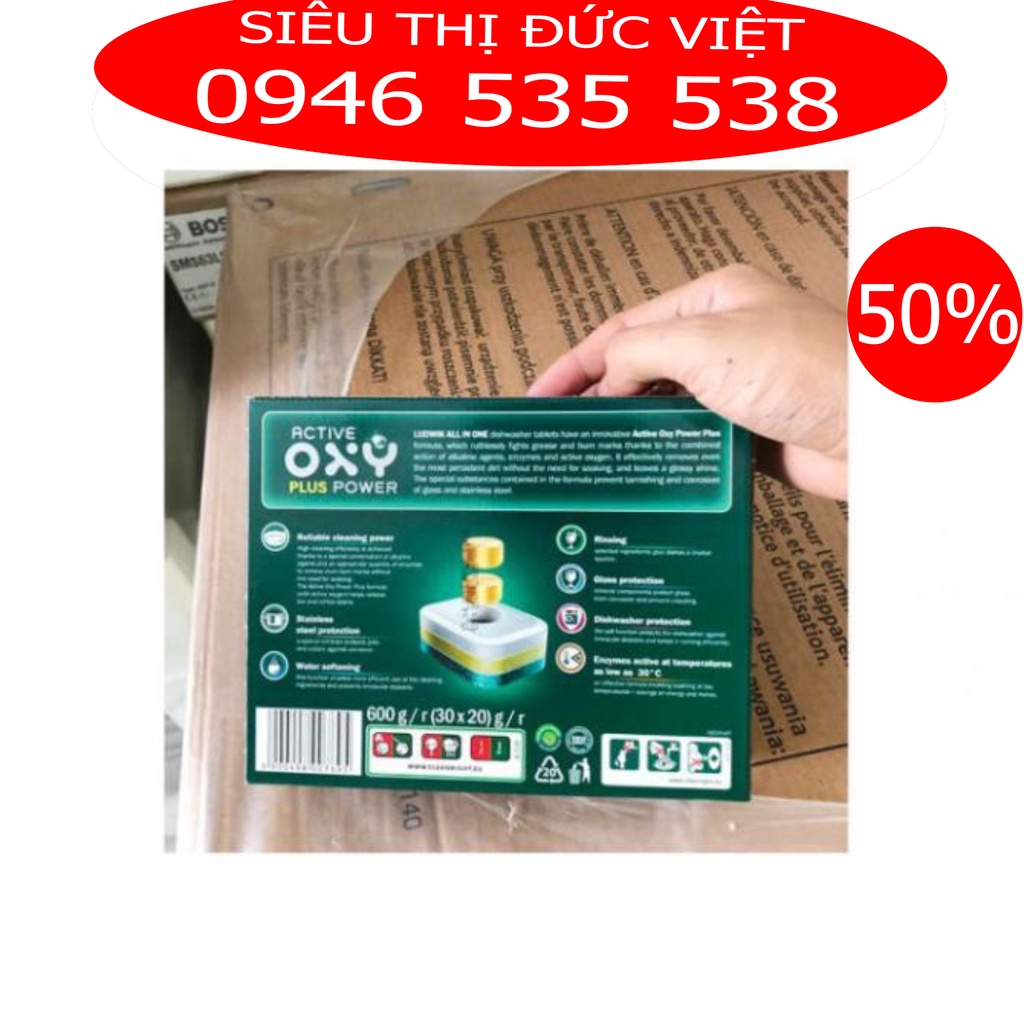 Viên rửa bát Ludwik All in one 30 viên