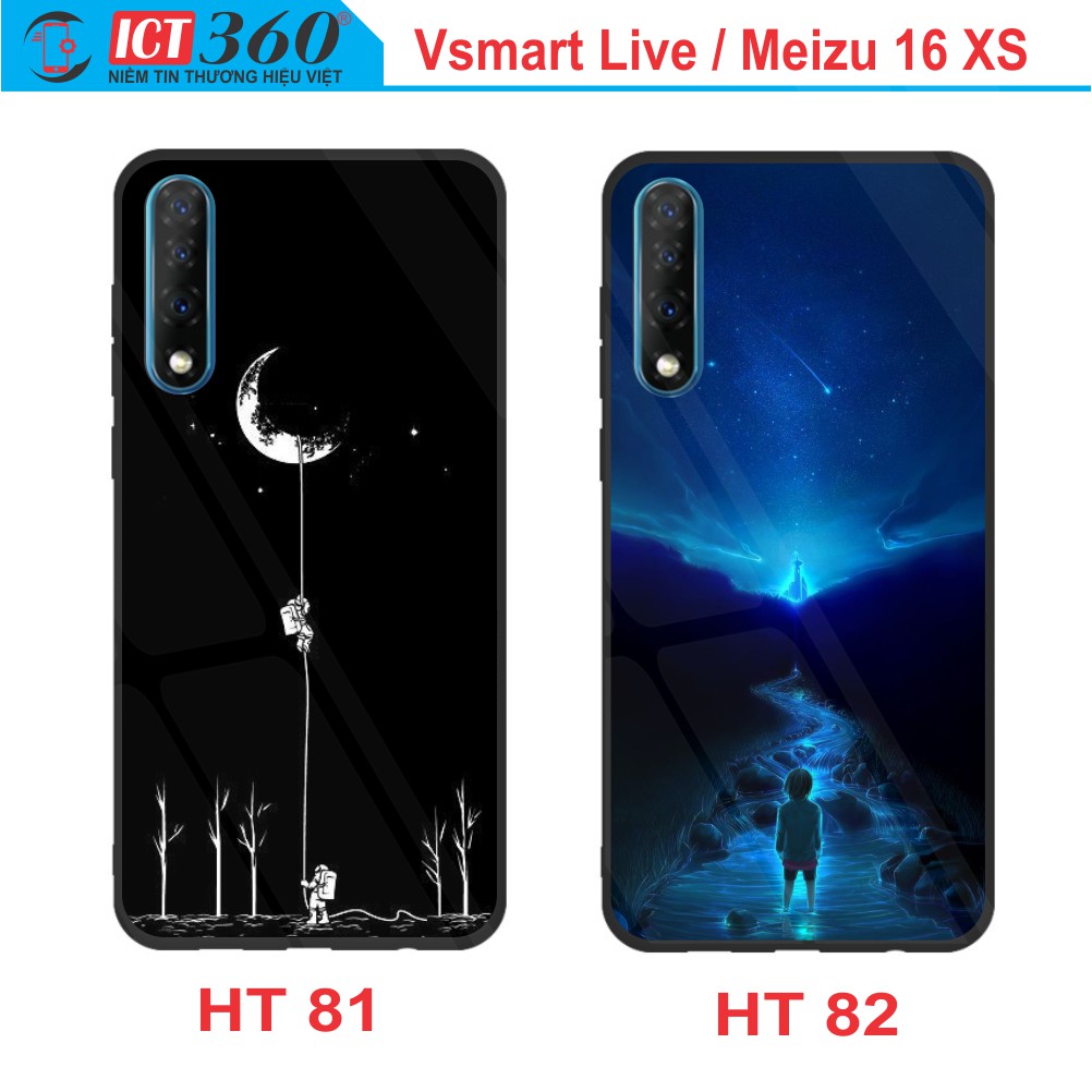 Ốp Lưng Kính  VSMART LIVE/ MEIZU 16 XS  - In Theo Yêu Cầu - Hình 3D