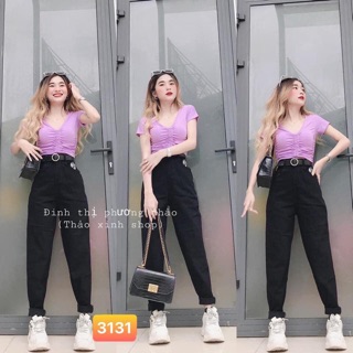 Quần baggy hoa cúc