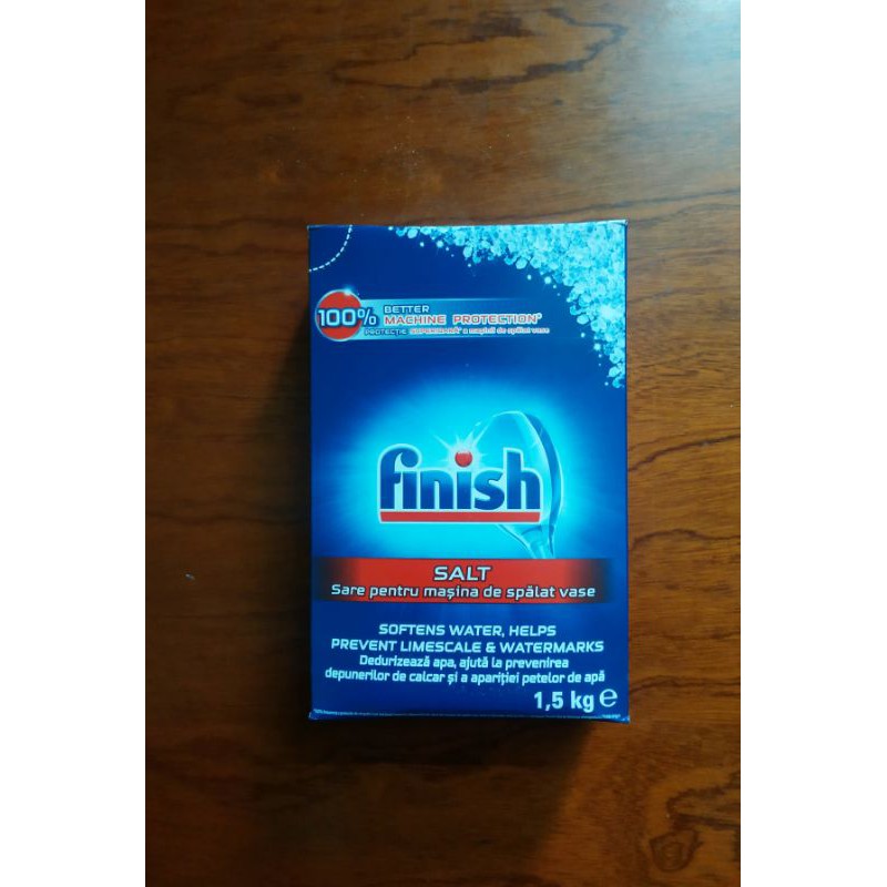 Muối làm mềm nước cứng Finish 1,5kg hàng Đức