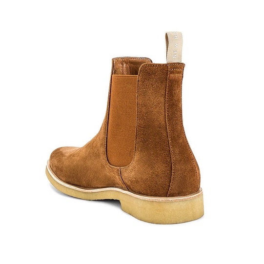 Giày Chelsea boots thời trang nam tăng 3.5cm chiều cao chất liệu da lộn màu nâu đế crepe | BigBuy360 - bigbuy360.vn