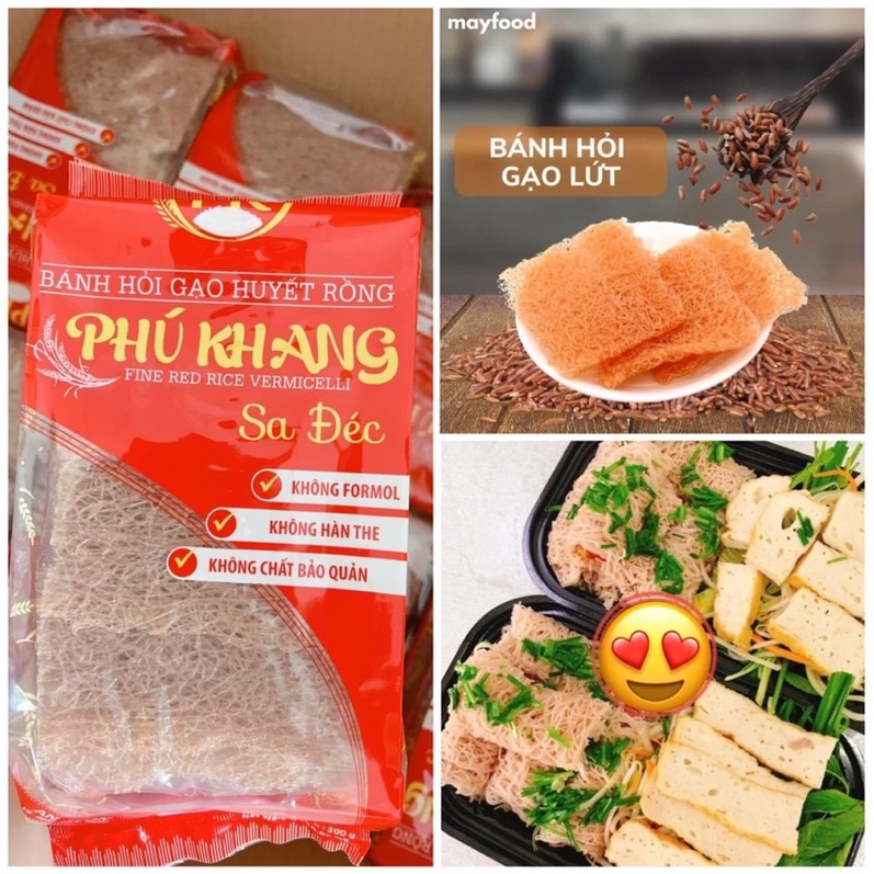BÁNH HỎI GẠO LỨT PHÚ KHANG KHÔNG CẦN HẤP LUỘC - ngâm nước 5 phút là có ăn