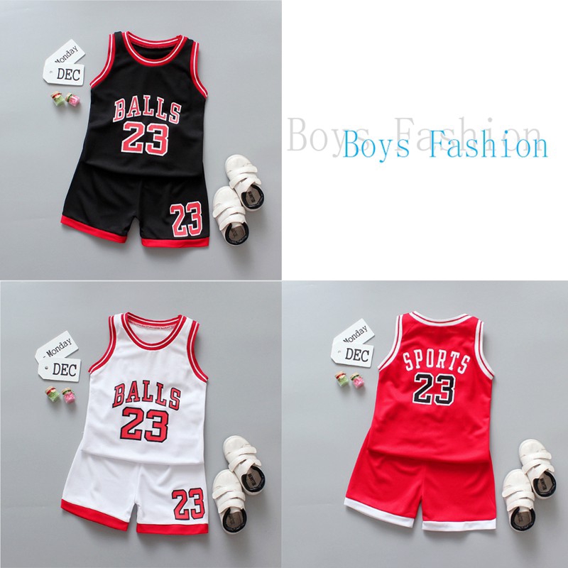 Bộ Đồ Bóng Rổ Thời Trang Mùa Hè 2020 Dành Cho Bé 1-10 Tuổi