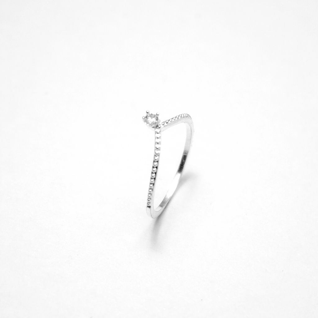 Nhẫn bạc nữ ATJ9039 dành cho nữ thiết kế nguyệt quế nhỏ ANTA Jewelry