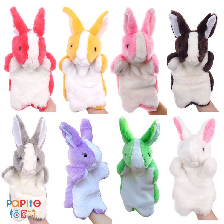 Đồ Chơi Con Rối Đeo Tay Hình Thỏ Bunny Bằng Vải Bông Dễ Thương Bắt Mắt