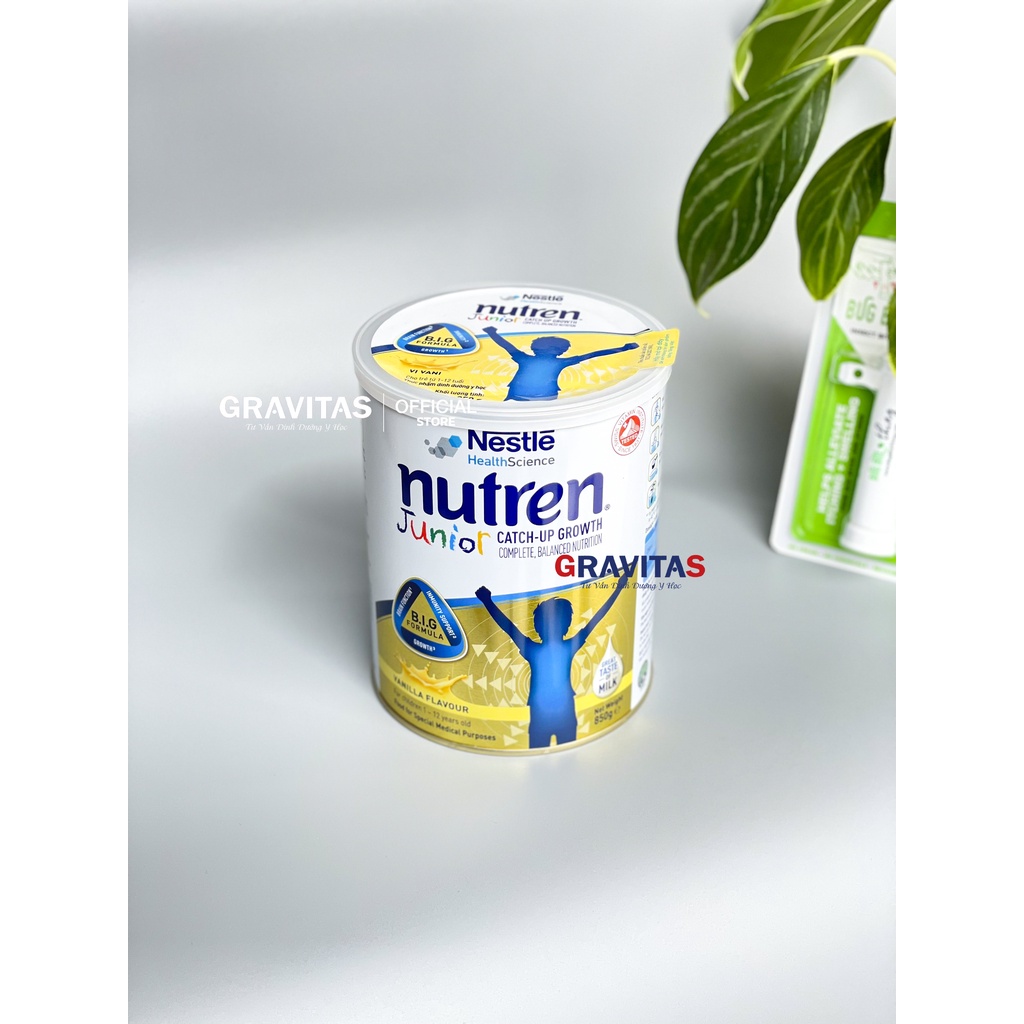 Sữa Nutren Junior Mâu Mới Vị Vani 850gm