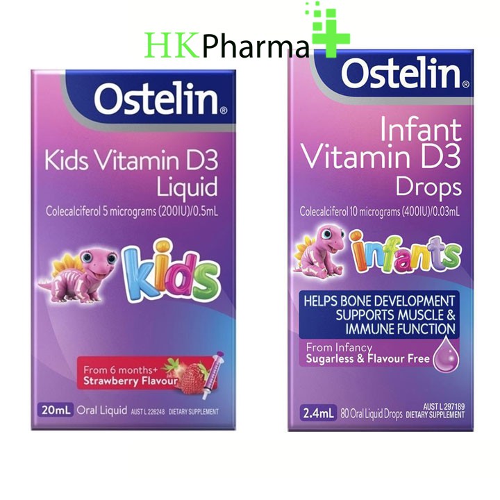 Ostelin Vitamin D3 Liquid - Vitamin D3 Cho Trẻ Sơ Sinh Và Trẻ Nhỏ