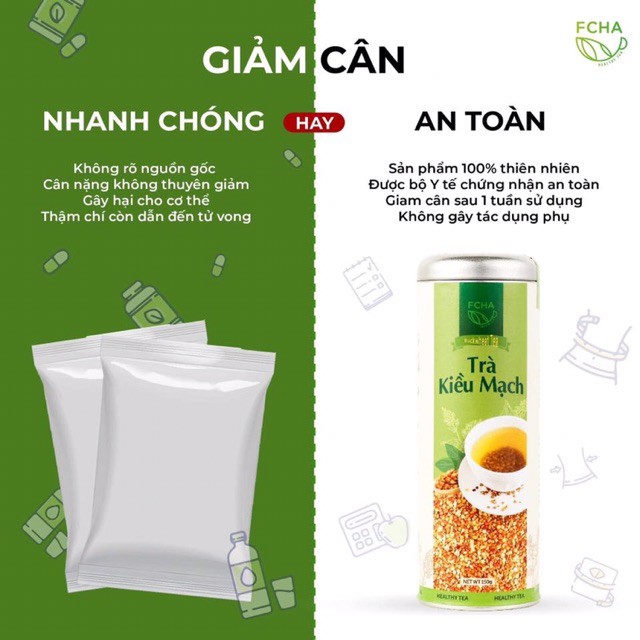 [Giảm mỡ siêu tốc] Trà kiều mạch giảm cân, thải độc, đẹp da. | BigBuy360 - bigbuy360.vn