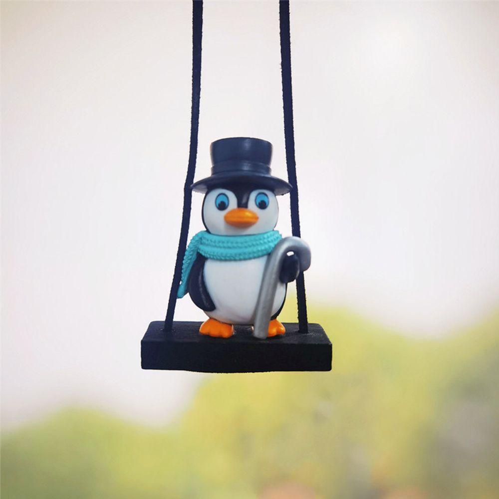 Búp Bê Chim Cánh Cụt Led Trang Trí Xe Hơi Mới