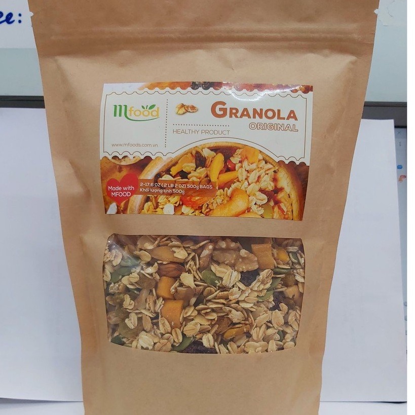 Ngũ Cốc granola Túi Giấy 500g Thương Hiệu Mfood