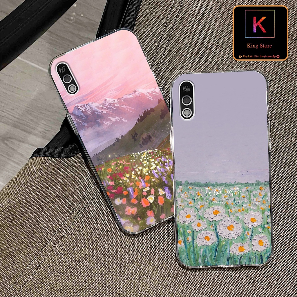 Ốp Lưng Vsmart Bee 3 - Vsmart Bee in hình Cánh đồng hoa - Chất liệu Silicon siêu bền