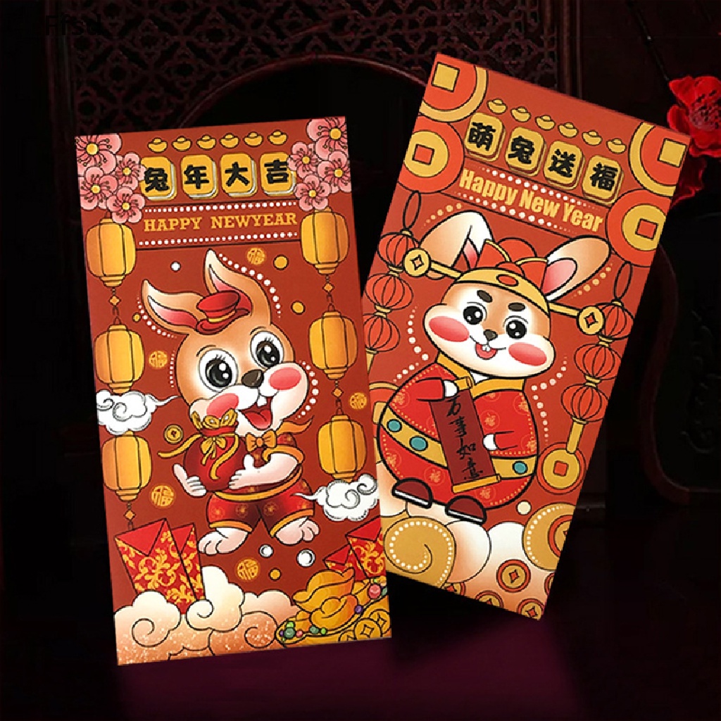 {Ffsd} Set 6 Bao Lì Xì Đỏ Hoạt Hình Sáng Tạo Năm Mới 2023 * Bán Chạy
