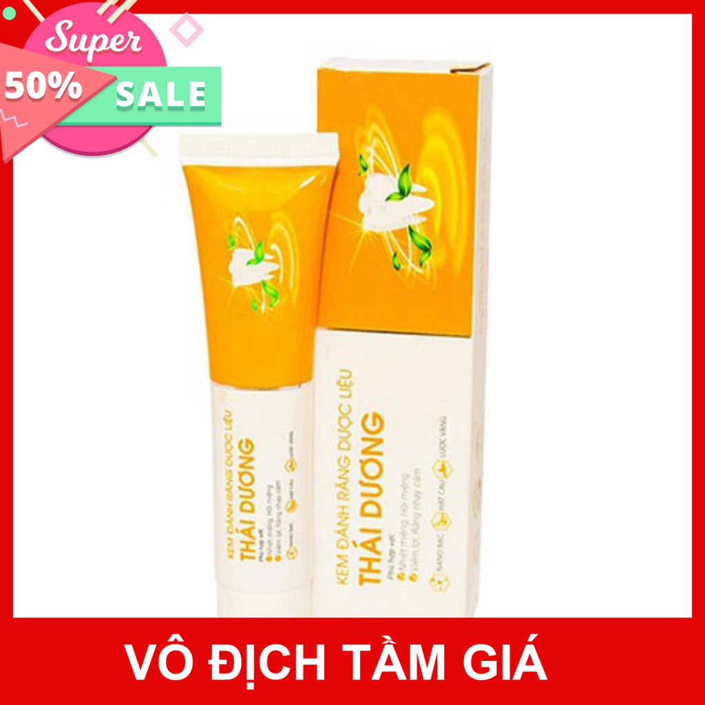 Kem Đánh Răng Dược Liệu Thái Dương giúp làm sạch mảng bám, vết ố vàng trên răng, ngăn ngừa sâu răng, răng chắc khỏe