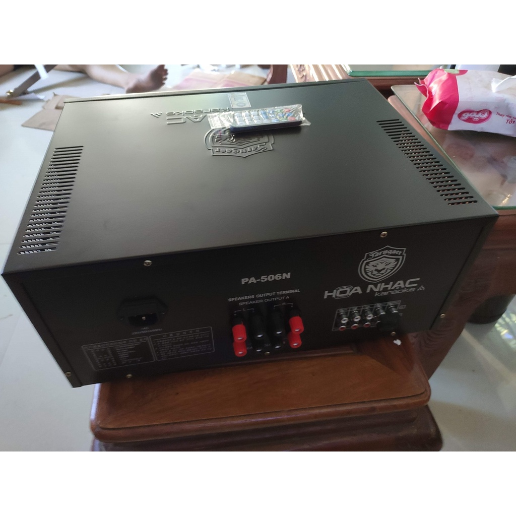Âm ly Karaoke Jarguar PA -506N Plus Jarguar Hòa Nhac, 1080w, loại xịn đủ16 sò TOSHIBA, có Blutoot, có ĐK từ xa