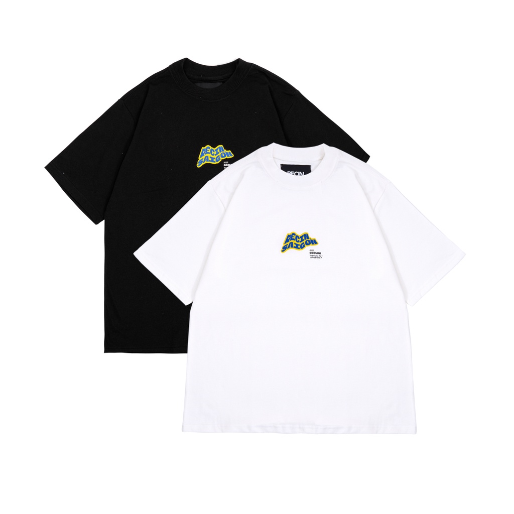 Áo thun RECIN Occure tee, trắng/ đen