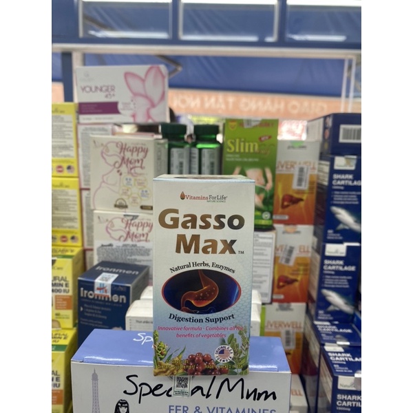 Viên uống thảo dược hỗ trợ dạ dày Gasso Max