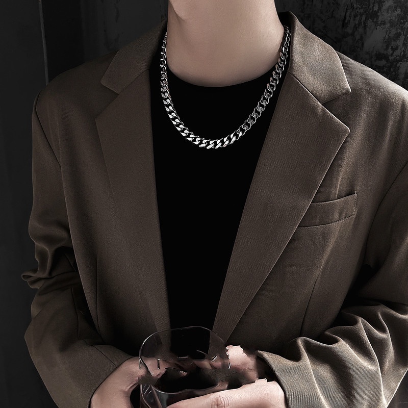 Vòng cổ thép titan thời trang đường phố hip hop độc đáo