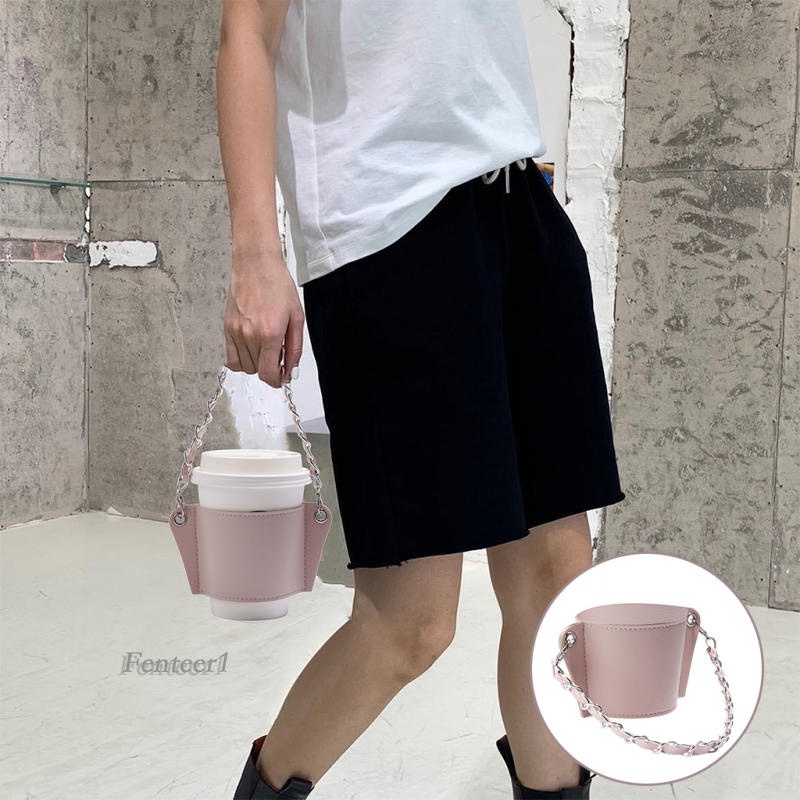 Túi da PU đựng cốc nước nóng lạnh tiện dụng