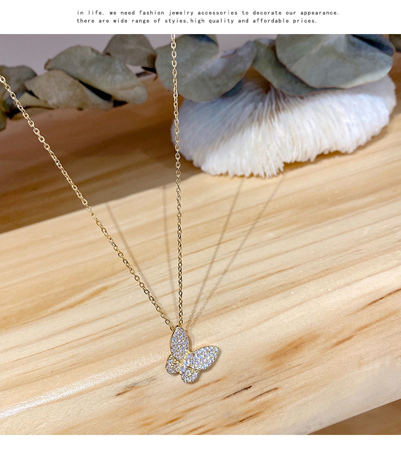 vòng cổ Mạ Vàng Hình Bướm Xinh Xắn Dành Cho Nữ