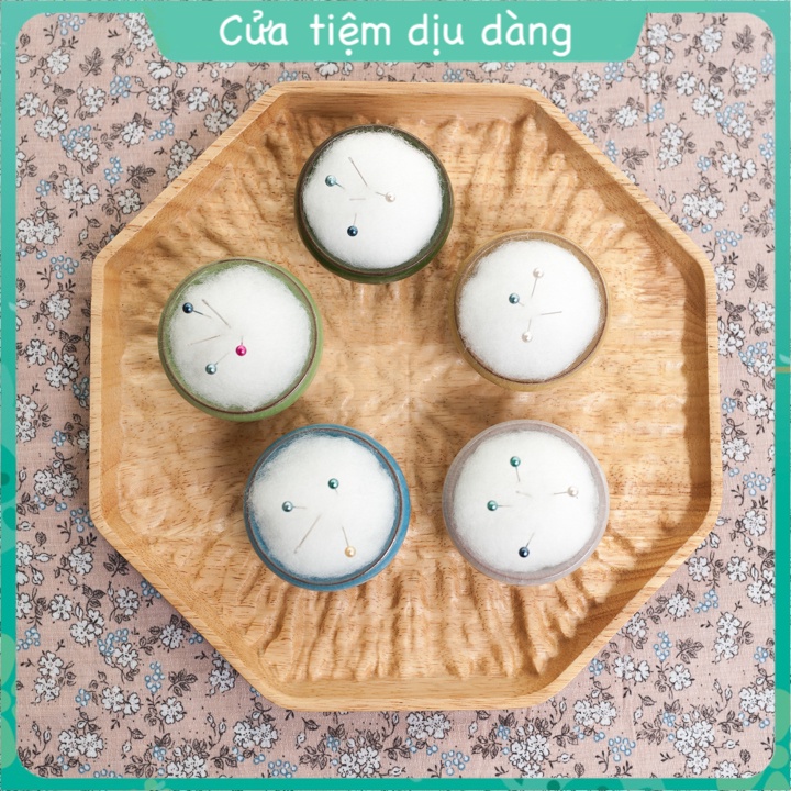 Đế cắm kim - Gối cắm kim gốm sứ dùng trong may vá hoặc thêu tay