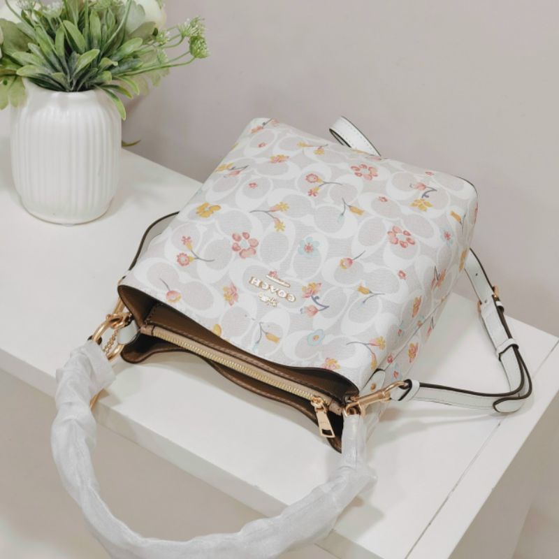 Túi xách Coach - Small Town Bucket Bag In Signature Canvas With Mystical Floral Print