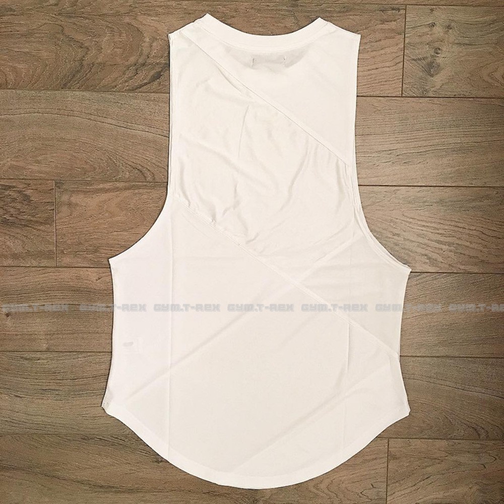 Áo tanktop tập gym nam vạt bầu CANVAS SP069, Áo ba lỗ gym thun co dãn 4 chiều [Gym T-Rex]