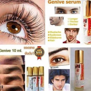 Serum Giúp Mọc Dài Và Dày Mi, Lông Mày, Râu, Tóc Genive Thái Lan 10ml