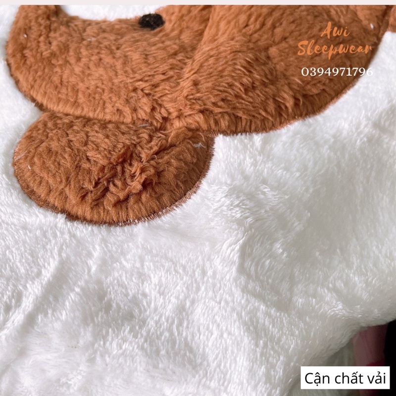 Bộ Bông Quảng Châu Mềm Mịn Ấm Áp - Awi Sleepwear