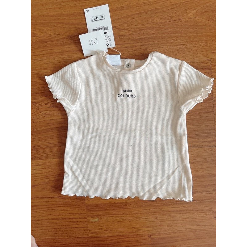 áo phông bé gái zara auth size 9-12m