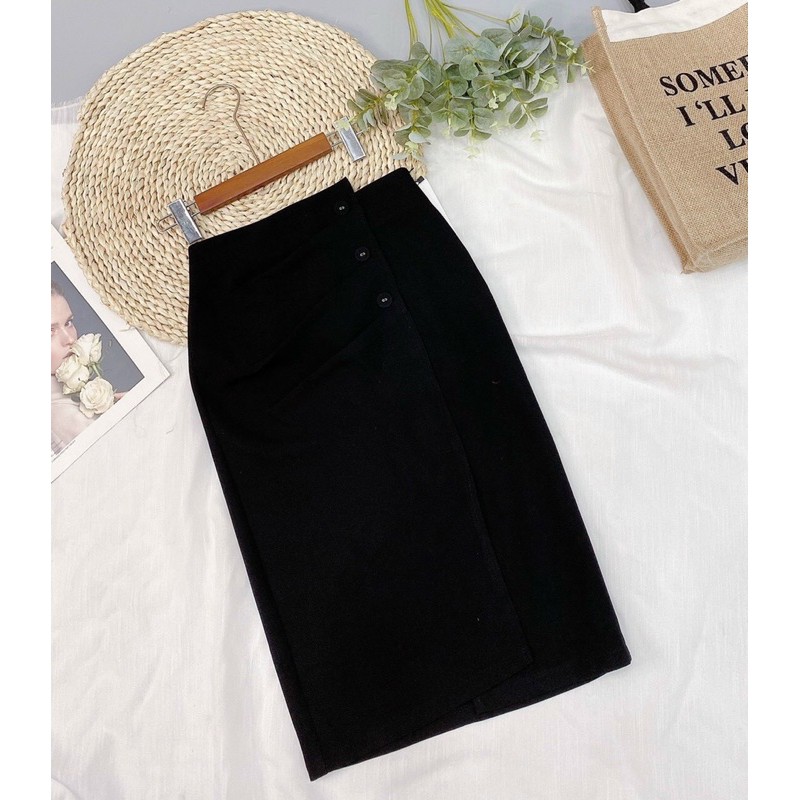 BÁN SỈ CHÂN VÁY VẠT CHÉO CÚC BỌC 3 MÀU CHO NỮ | BigBuy360 - bigbuy360.vn