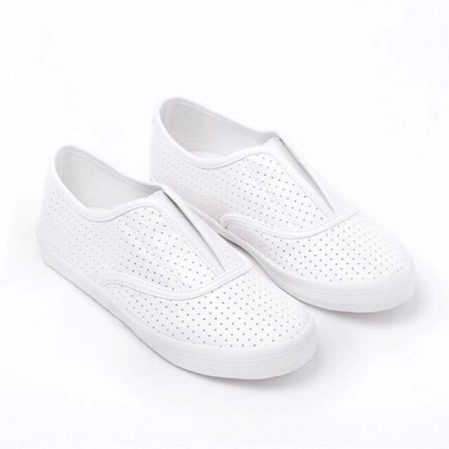 Giày slipon trắng MIDAZ (Nữ) - W00193