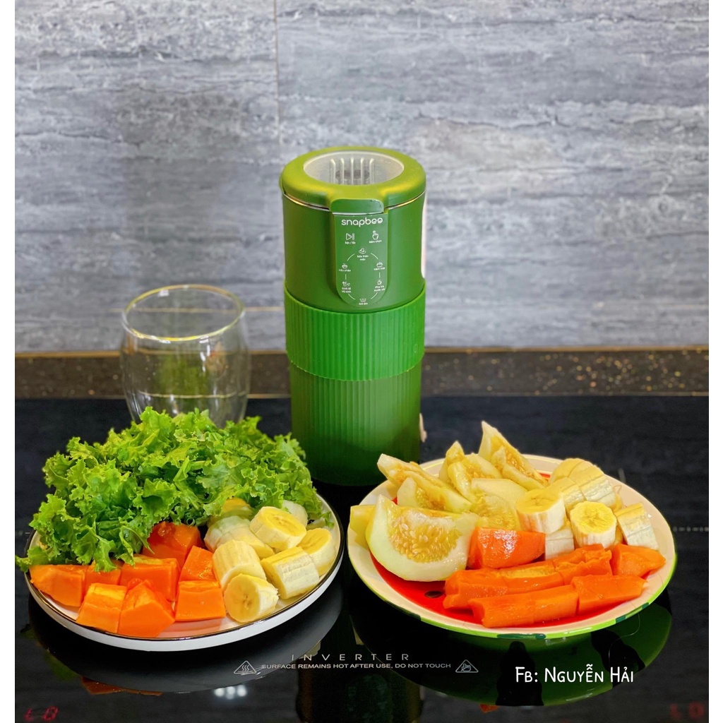 Máy làm sữa hạt mini Snapbee Làm Sinh Tố, Nấu Cháo, Soup, Nhanh, Dễ Vệ Sinh bảo hành 24 tháng