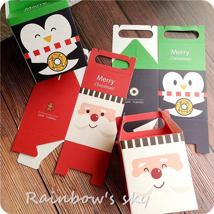 Hộp đựng quà bánh kẹo giáng sinh hình hoạt hình dễ thương