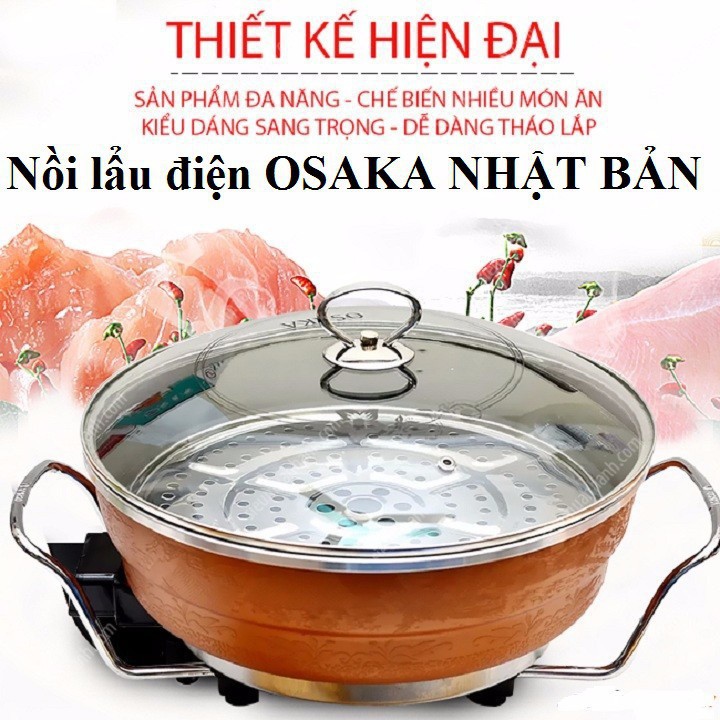 Nồi Lẩu Điện Osaka Nhật Bản Cao Cấp, Hiện Đại