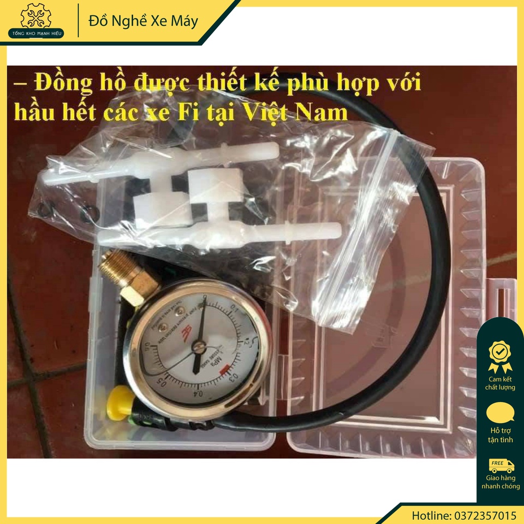 🌟 Đồng Hồ Đo Áp Suất Bơm Xăng Xe Máy SE Cao Cấp - Phụ Tùng Mạnh Hiếu