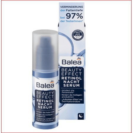 Serum Balea Beauty Effect chuyên chăm sóc da ban đêm,.