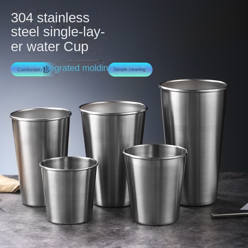 Cốc Uống Bia Bằng Thép Không Gỉ 304 Cách Nhiệt Giữ Lạnh Cao Cấp