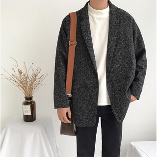 CÓ SẴN || Áo blazer nam form rộng retro style Hàn Kèm ảnh thật