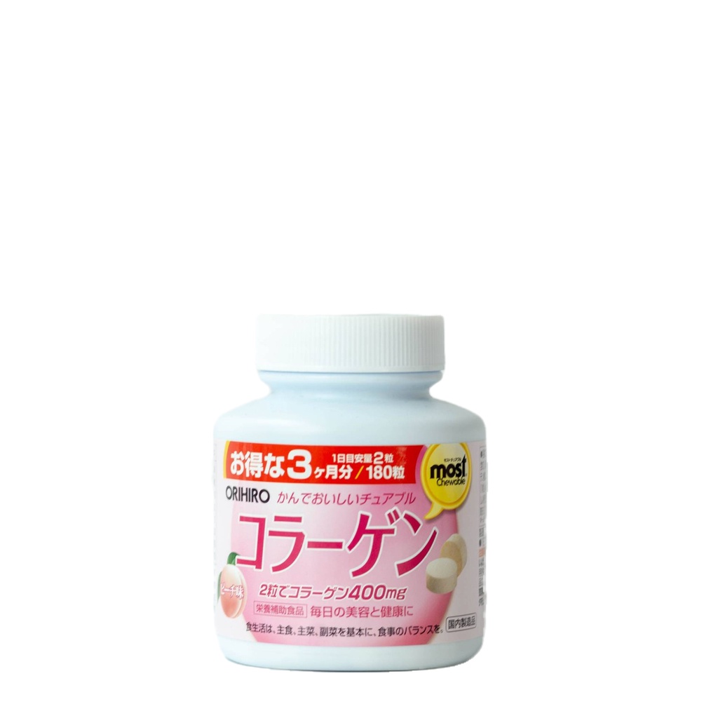 Viên nhai bổ sung Collagen Orihiro Most Chewable 180 viên