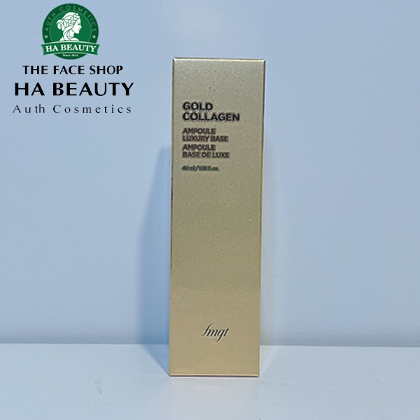 Kem lót trang điểm dưỡng da chống lão hóa nếp nhăn The Face Shop fmgt Gold Collagen Ampoule Luxury Base 40ml