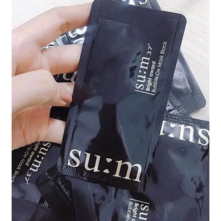 Mặt nạ sủi bọt su:m37 bright award bubble-de mask black thải độc trắng da