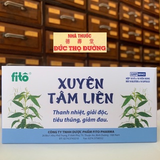 Xuyên Tâm Liên fito - Cảm mạo, phát sốt, viêm họng, viêm phổi