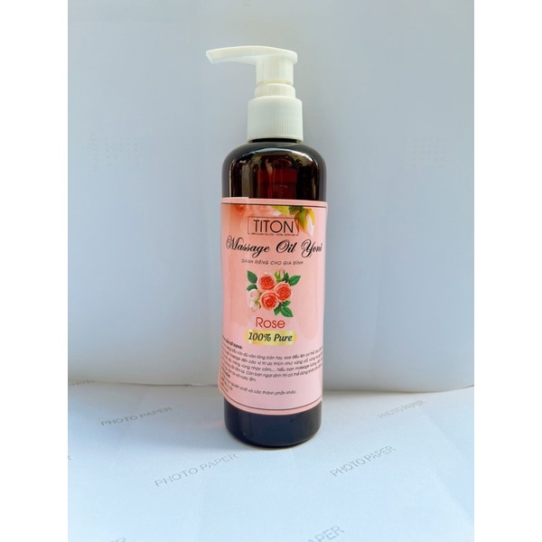 Dầu Massage Yoni-Body Hoa Hồng (250ml)