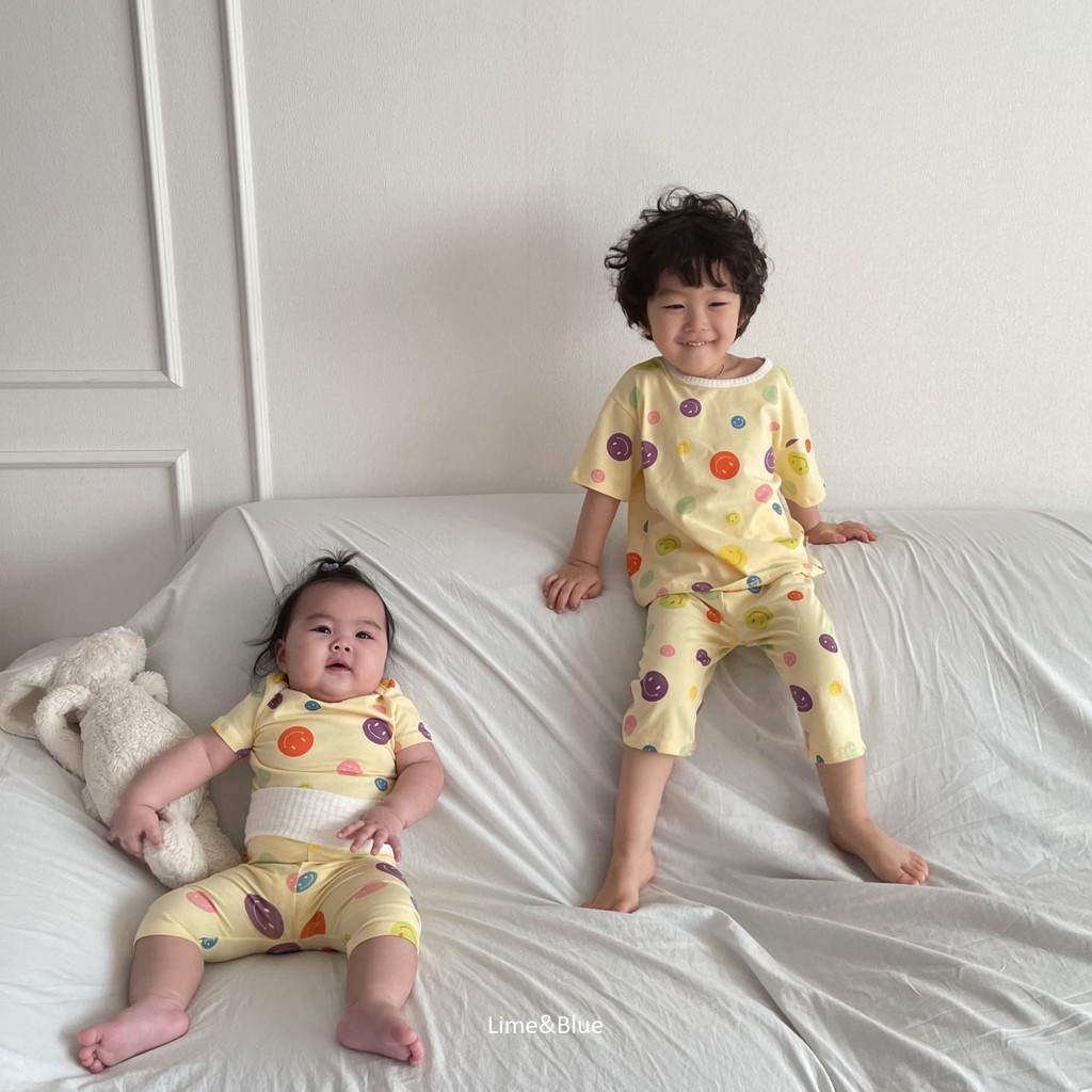 Lime&Blue Bộ đồ Smile
