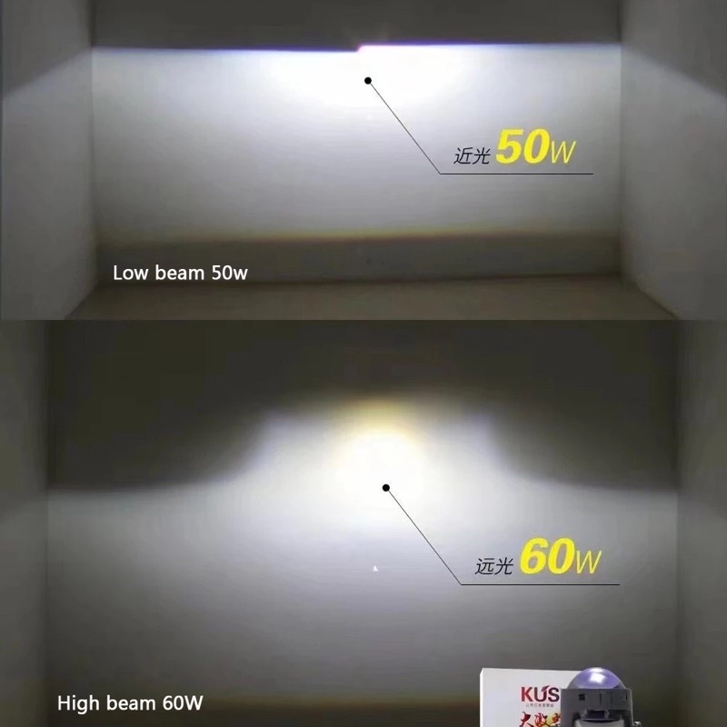 KUS 6Th Pro Led đỉnh cao Bi Led với 6+3 chip Led Osram tặng kèm mắt quỷ